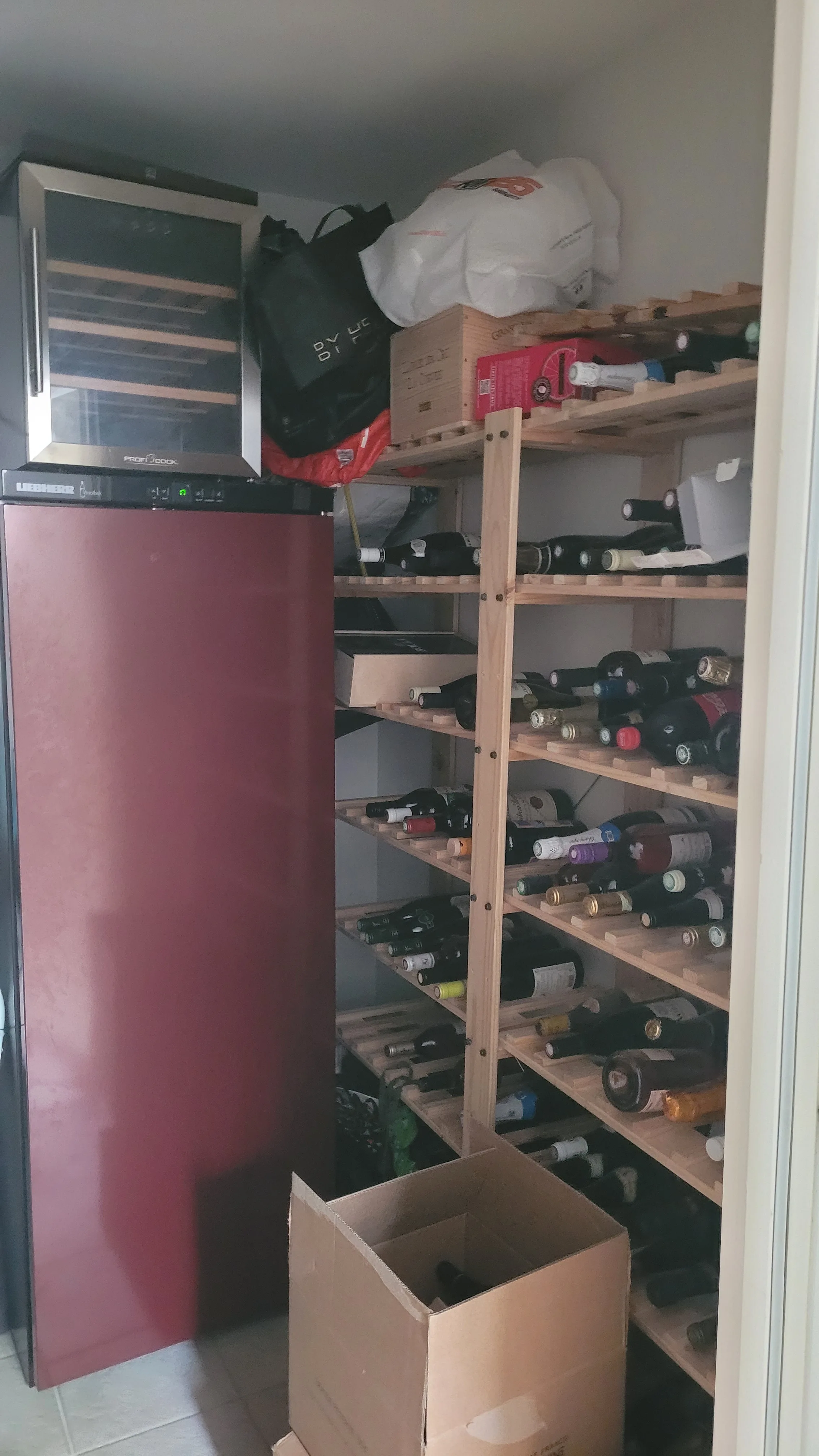 Projet Mévy — Cave à vin sur mesure avant